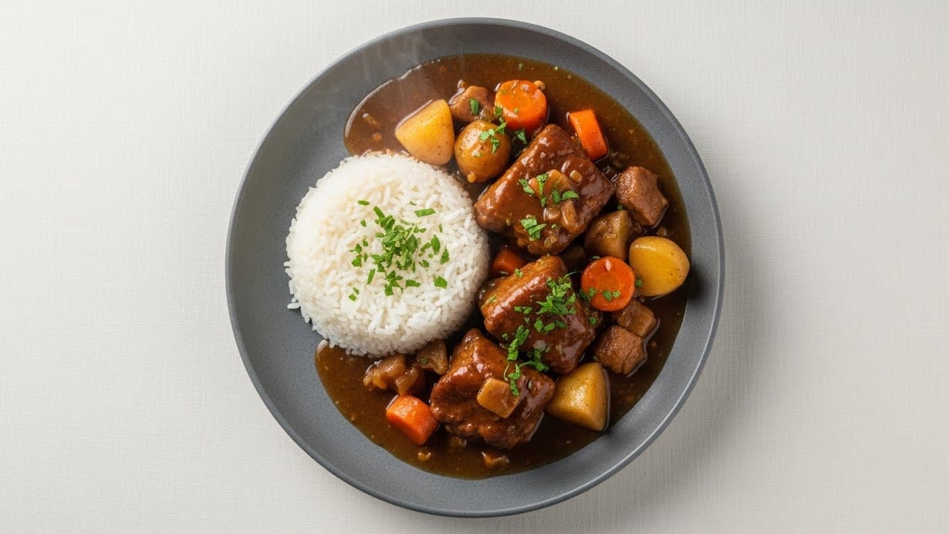 Estofado de cerdo con arroz