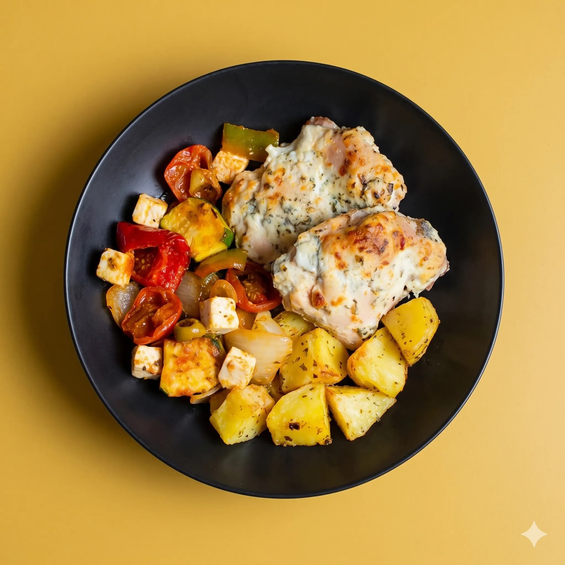 Pollo a la griega
