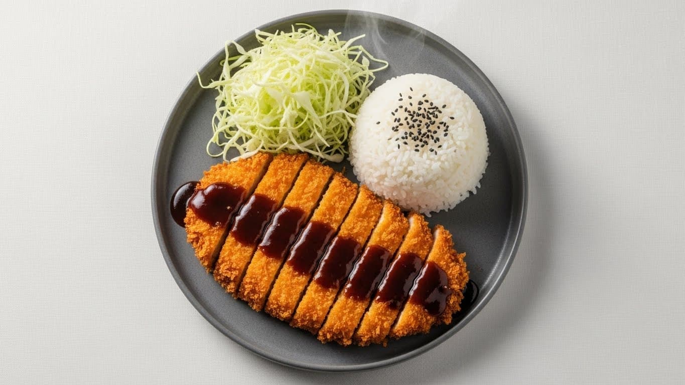Pollo Katsu Japonés con arroz